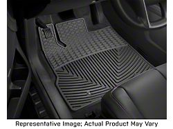 Weathertech All-Weather Front Rubber Floor Mats; Black (17-24 F-350 Super Duty SuperCab, SuperCrew)