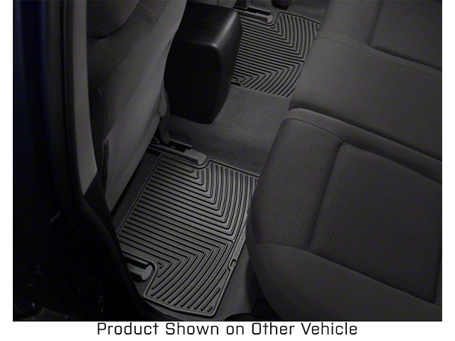 Weathertech All-Weather Rear Rubber Floor Mats; Black (11-16 F-350 Super Duty SuperCrew)