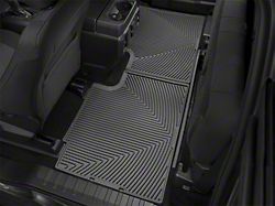 Weathertech All-Weather Rear Rubber Floor Mats; Black (17-24 F-350 Super Duty SuperCab)