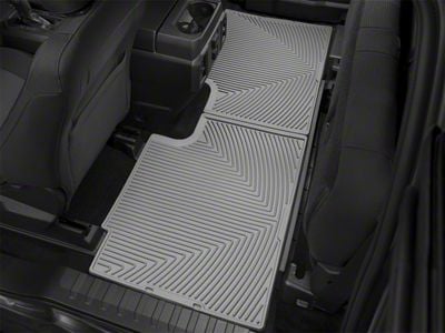 Weathertech All-Weather Rear Rubber Floor Mats; Gray (17-24 F-350 Super Duty SuperCab)