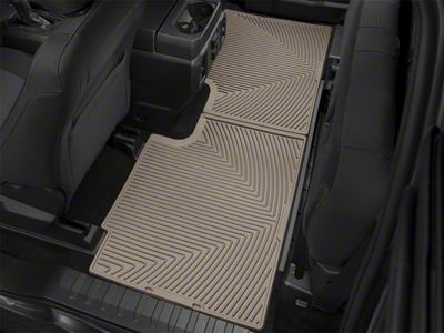 Weathertech All-Weather Rear Rubber Floor Mats; Tan (17-24 F-350 Super Duty SuperCab)