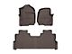 Weathertech DigitalFit Front and Rear Floor Liners; Cocoa (17-22 F-350 Super Duty SuperCrew w/ Front Bench Seat & Rear Underseat Storage)