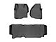 Weathertech DigitalFit Front and Rear Floor Liners for Vinyl Floors; Black (11-12 F-350 Super Duty SuperCab w/ Floor Shifter)