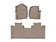 Weathertech DigitalFit Front and Rear Floor Liners; Tan (17-24 F-350 Super Duty SuperCab w/ Front Bench Seat)