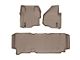 Weathertech DigitalFit Front and Rear Floor Liners; Tan (11-12 F-350 Super Duty SuperCab w/ Floor Shifter)