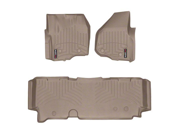 Weathertech F 350 Super Duty Digitalfit Front And Rear Floor Liners Tan 454331 453053 2012 F 0439