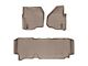 Weathertech DigitalFit Front and Rear Floor Liners; Tan (2012 F-350 Super Duty SuperCab w/ Factory Dead Pedal & w/o Floor Shifter; 13-16 F-350 Super Duty SuperCab w/o Floor Shifter)