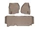 Weathertech DigitalFit Front and Rear Floor Liners; Tan (2012 F-350 Super Duty SuperCab w/ Factory Dead Pedal & Floor Shifter; 13-16 F-350 Super Duty SuperCab w/ Floor Shifter)