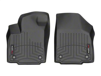 Weathertech DigitalFit Front Floor Liners for Vinyl Floors; Black (12-16 F-350 Super Duty SuperCab, SuperCrew w/o Floor Shifter)