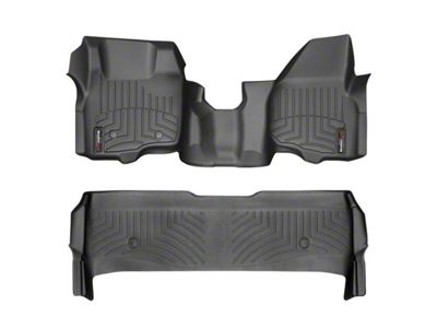 Weathertech DigitalFit Front Over the Hump and Rear Floor Liners; Black (11-12 F-350 Super Duty SuperCrew)