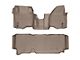 Weathertech DigitalFit Front Over the Hump and Rear Floor Liners; Tan (11-12 F-350 Super Duty SuperCab)