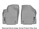 Weathertech DigitalFit Front Over the Hump Floor Liner; Gray (17-22 F-350 Super Duty Regular Cab)