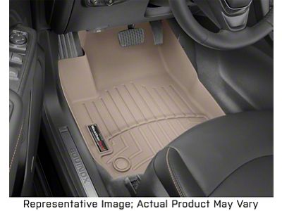 Weathertech DigitalFit Front Over the Hump Floor Liner; Tan (17-22 F-350 Super Duty Regular Cab)