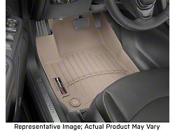 Weathertech DigitalFit Front Over the Hump Floor Liner; Tan (17-22 F-350 Super Duty SuperCab, SuperCrew)