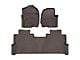 Weathertech Front and Rear Floor Liner HP; Cocoa (17-22 F-350 Super Duty SuperCrew w/ Front Bucket Seats & Rear Underseat Storage)