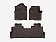 Weathertech Front and Rear Floor Liner HP; Cocoa (20-24 F-350 Super Duty SuperCrew w/ Front Bench Seat & Rear Underseat Storage)