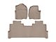 Weathertech Front and Rear Floor Liner HP; Tan (17-22 F-350 Super Duty SuperCrew w/ Front Bucket Seats & Rear Underseat Storage)