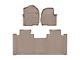 Weathertech Front and Rear Floor Liner HP; Tan (17-22 F-350 Super Duty SuperCab w/ Front Bench Seat)