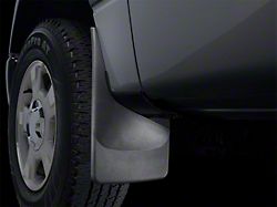 Weathertech No-Drill Mud Flaps; Front; Black (17-24 F-350 Super Duty w/o OE Fender Flares)