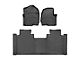Weathertech Front and Rear Floor Liner HP; Black (17-22 F-350 Super Duty SuperCab w/ Front Bench Seat)