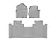 Weathertech Front and Rear Floor Liner HP; Gray (17-22 F-350 Super Duty SuperCab w/ Front Bench Seat)