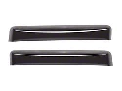 Weathertech Side Window Deflectors; Rear; Dark Smoke (11-16 F-350 Super Duty SuperCrew)