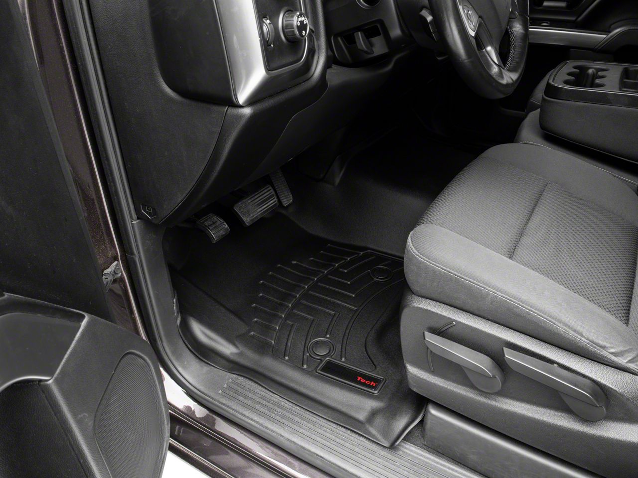 Weathertech Silverado Digitalfit Front And Rear Floor Liners W Underseat Coverage Over The Hump 2718