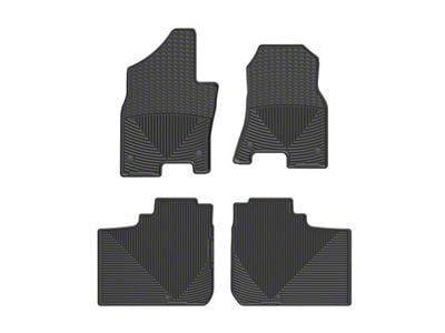 Weathertech All-Weather Front and Rear Rubber Floor Mats; Black (19-24 RAM 1500 Crew Cab)