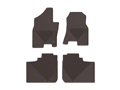 Weathertech All-Weather Front and Rear Rubber Floor Mats; Cocoa (19-24 RAM 1500 Crew Cab)
