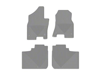 Weathertech All-Weather Front and Rear Rubber Floor Mats; Gray (19-24 RAM 1500 Crew Cab)