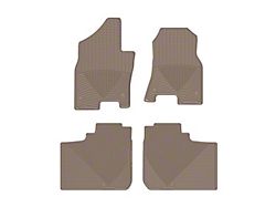Weathertech All-Weather Front and Rear Rubber Floor Mats; Tan (19-24 RAM 1500 Crew Cab)