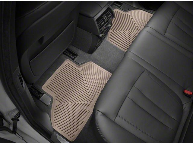 Weathertech All-Weather Rear Rubber Floor Mats; Tan (19-24 RAM 1500 Crew Cab)