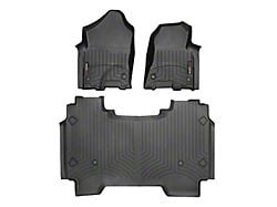 Weathertech DigitalFit Front and Rear Floor Liners; Black (19-24 RAM 1500 Crew Cab w/o Rear Underseat Storage)