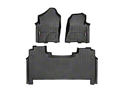 Weathertech DigitalFit Front and Rear Floor Liners; Black (19-24 RAM 1500 Crew Cab w/ Rear Underseat Storage)