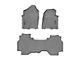 Weathertech DigitalFit Front and Rear Floor Liners; Gray (19-24 RAM 1500 Quad Cab)