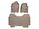 Weathertech DigitalFit Front and Rear Floor Liners; Tan (19-24 RAM 1500 Crew Cab w/o Rear Underseat Storage)