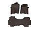 Weathertech Front and Rear Floor Liner HP; Cocoa (19-24 RAM 1500 Quad Cab)