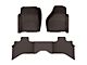 Weathertech Front and Rear Floor Liner HP; Cocoa (12-18 RAM 1500 Quad Cab)