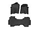 Weathertech Front and Rear Floor Liner HP; Black (19-24 RAM 1500 Quad Cab)