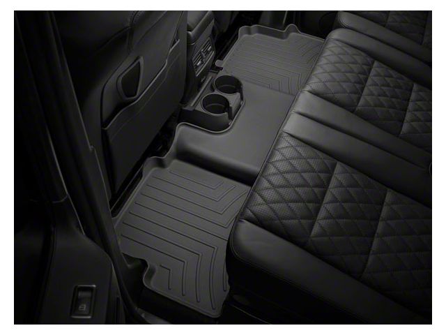 Weathertech Rear Floor Liner HP; Black (19-24 RAM 1500 Crew Cab w/o Rear Underseat Storage)