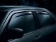 Weathertech Side Window Deflectors; Front and Rear; Dark Smoke (98-01 RAM 1500 Quad Cab)