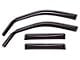 Weathertech Side Window Deflectors; Front and Rear; Dark Smoke (95-01 RAM 1500 Club Cab)