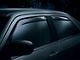 Weathertech Side Window Deflectors; Front and Rear; Dark Smoke (95-01 RAM 1500 Club Cab)