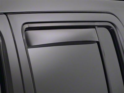 Weathertech Side Window Deflectors; Rear; Dark Smoke (95-01 RAM 1500 Club Cab)