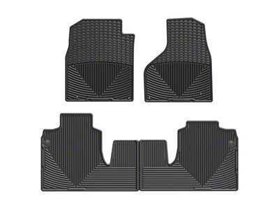 Weathertech All-Weather Front and Rear Rubber Floor Mats; Black (12-18 RAM 2500 Mega Cab)