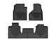 Weathertech All-Weather Front and Rear Rubber Floor Mats; Black (12-18 RAM 2500 Mega Cab)