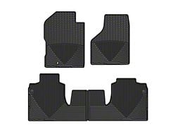 Weathertech All-Weather Front and Rear Rubber Floor Mats; Black (06-11 RAM 2500 Mega Cab)