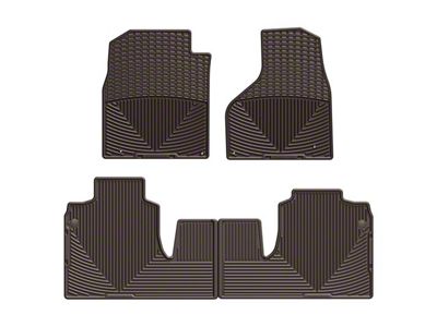 Weathertech All-Weather Front and Rear Rubber Floor Mats; Cocoa (12-18 RAM 2500 Mega Cab)