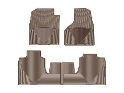 Weathertech All-Weather Front and Rear Rubber Floor Mats; Tan (12-18 RAM 2500 Mega Cab)