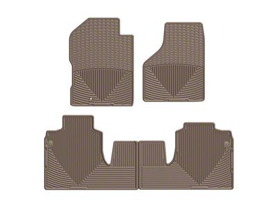 Weathertech All-Weather Front and Rear Rubber Floor Mats; Tan (06-11 RAM 2500 Mega Cab)